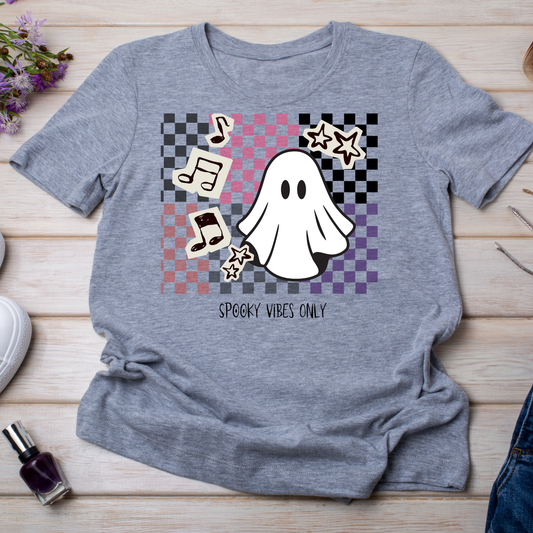 Spooky Vibes Only Ghost Tee