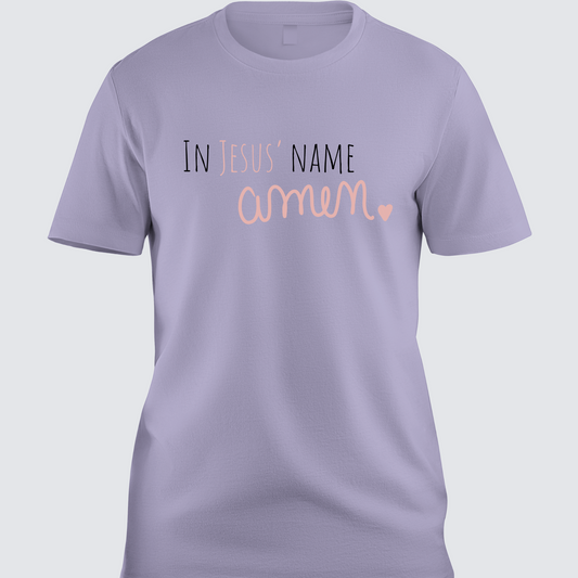 In Jesus's Name Amen Christian T-Shirt